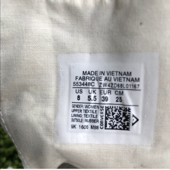 NWT Converse💥Gemma HI Egret Black/White W AUTHENT - Picture 7 of 7